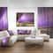 Designart - Bright Purple Shade Upward - Large Abstract Canvas Art in Black Frame